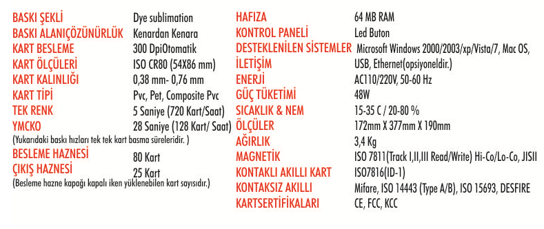smart 30-s tek taraf - ozellik